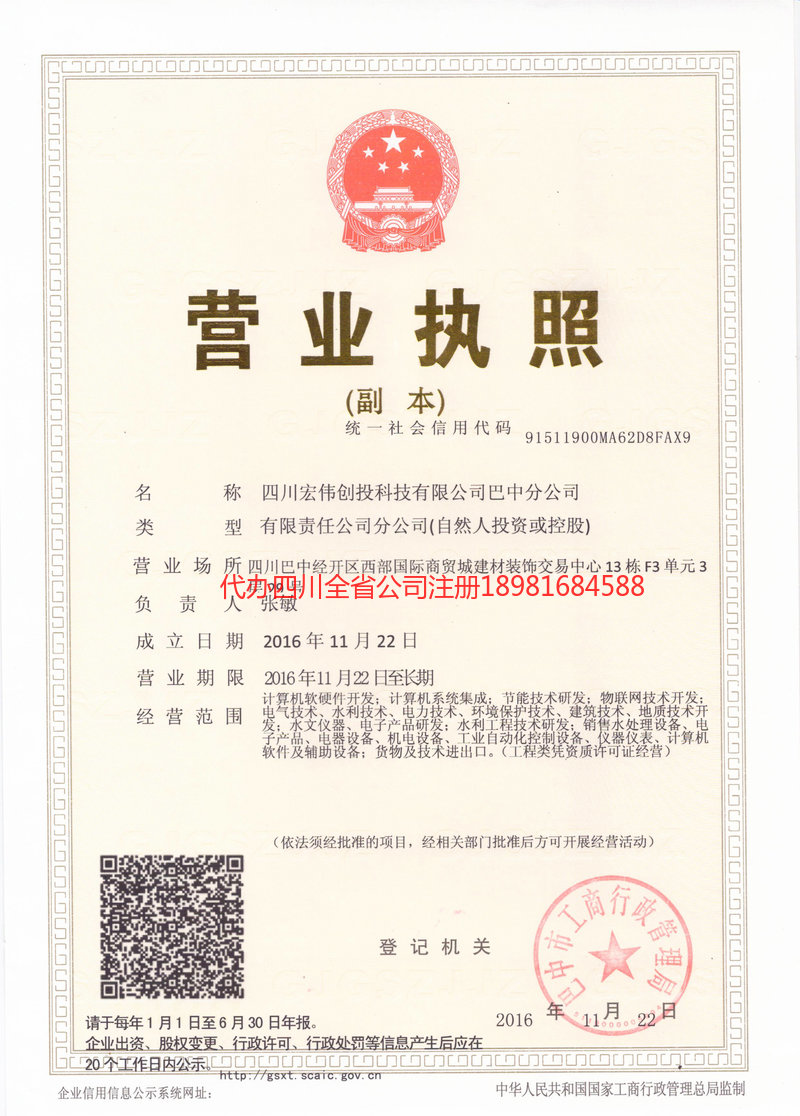 新疆新疆宏伟创投科技有限公司