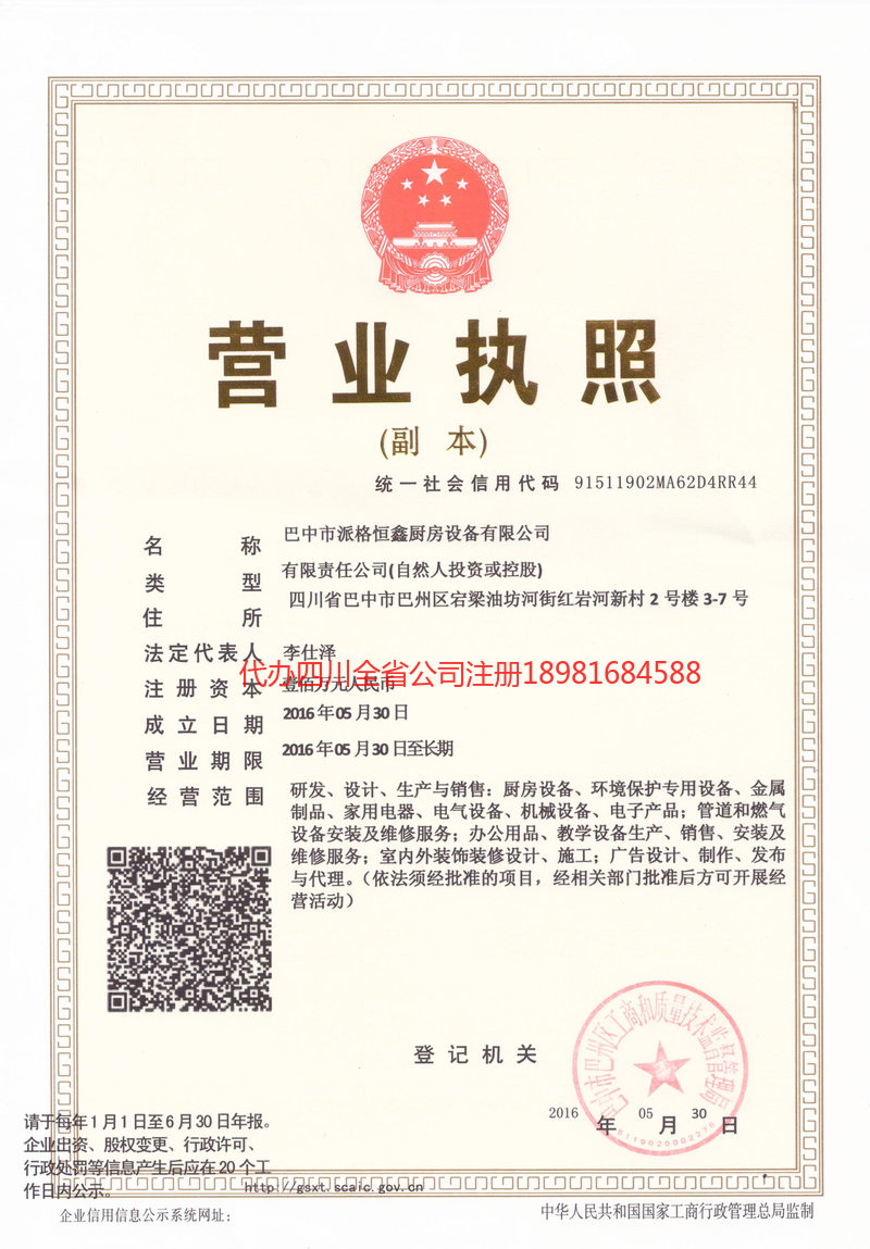 新疆新疆派格恒鑫厨房设备有限公司